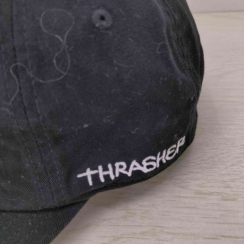 スラッシャーマガジン THRASHER MAGAZINE 刺繍 ショートバイザーキャップ メンズ