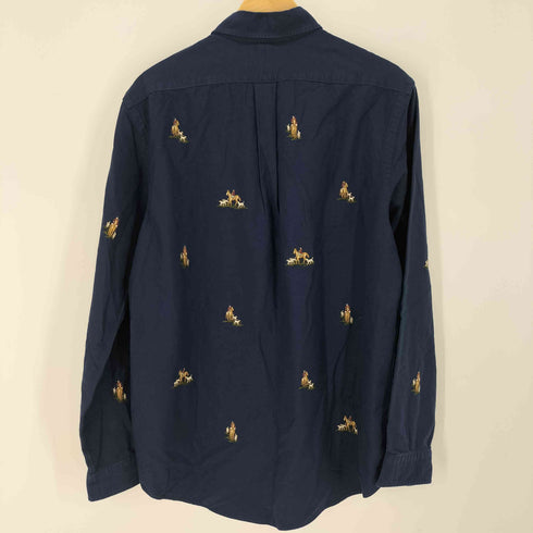 ポロラルフローレン POLO RALPH LAUREN CLASSIC FIT ポニー刺繍 総柄 ボタンダウン シャツ メンズ import:L