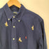 ポロラルフローレン POLO RALPH LAUREN CLASSIC FIT ポニー刺繍 総柄 ボタンダウン シャツ メンズ import:L