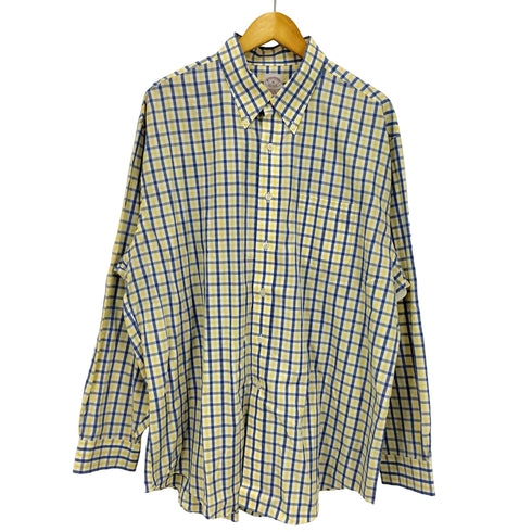 ブルックスブラザーズ BROOKS BROTHERS ギンガムチェック ボタンダウン シャツ メンズ import:XL