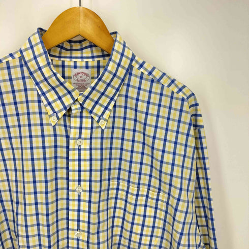 ブルックスブラザーズ BROOKS BROTHERS ギンガムチェック ボタンダウン シャツ メンズ import:XL