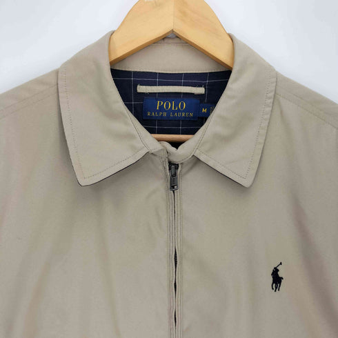 ポロラルフローレン POLO RALPH LAUREN 現行タグ ポニー刺繍 裏地ウィンドウペンチェック ピーチスキン スイングトップ メンズ import:M