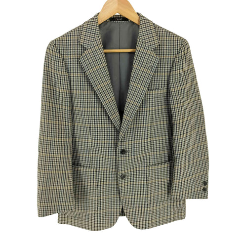 ダックス DAKS チェック 2B シングルテーラードジャケット メンズ 90 A4