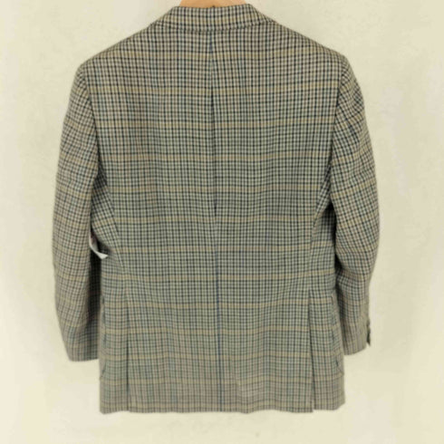 ダックス DAKS チェック 2B シングルテーラードジャケット メンズ 90 A4