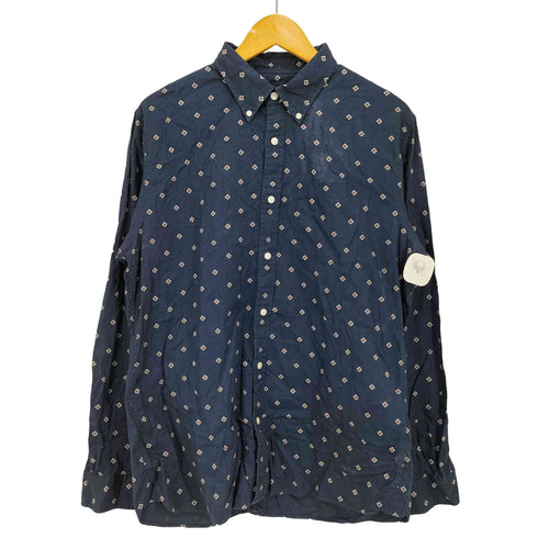レッドフリースブルックスブラザース Red Fleece Brooks Brothers 総柄 ボタンダウン 長袖 シャツ メンズ import:L