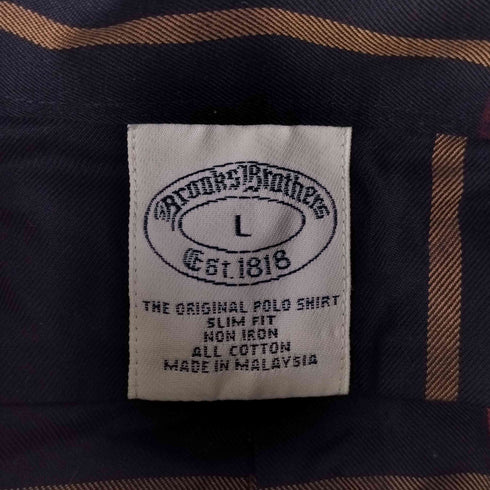 ブルックスブラザーズ BROOKS BROTHERS チェック ボタンダウン シャツ メンズ import:L