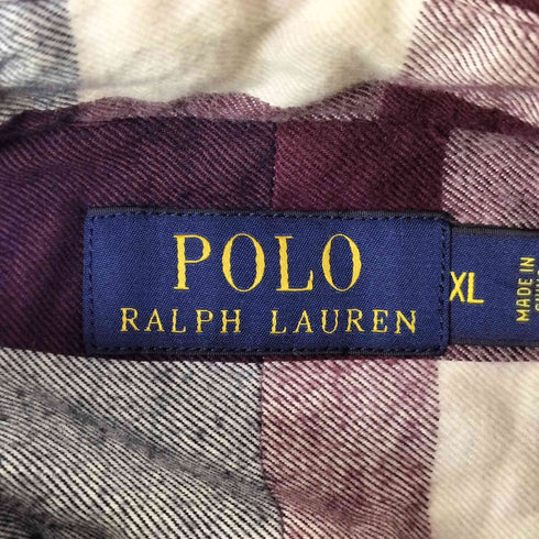 ポロラルフローレン POLO RALPH LAUREN ポニー刺繍 ボタンダウン 長袖 シャツ メンズ import:XL