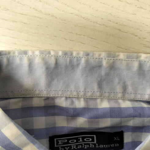 ポロバイラルフローレン Polo by RALPH LAUREN ポニー刺繍 ボタンダウン 長袖 シャツ メンズ import:XL