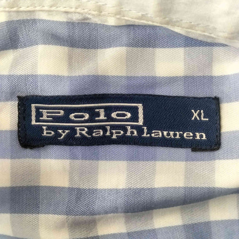 ポロバイラルフローレン Polo by RALPH LAUREN ポニー刺繍 ボタンダウン 長袖 シャツ メンズ import:XL