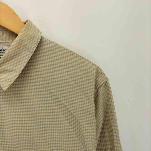 スティーブンアラン Steven Alan DMP CHECK FULL ZIP SHIRT ダンプチェックフルジップシャツ メンズ import:S