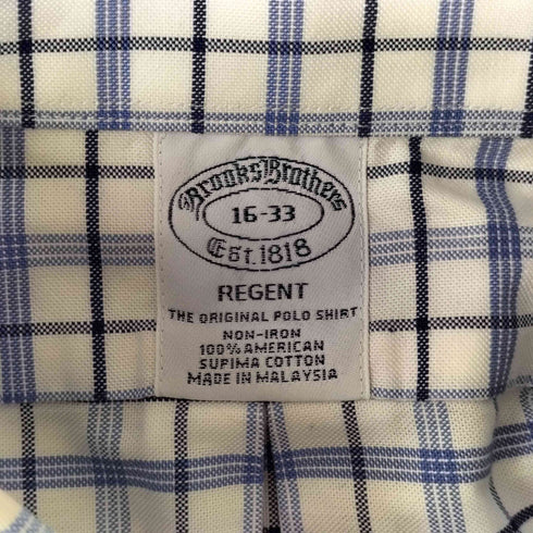 ブルックスブラザーズ BROOKS BROTHERS REGENT ギンガムチェック ボタンダウン シャツ メンズ 16-33