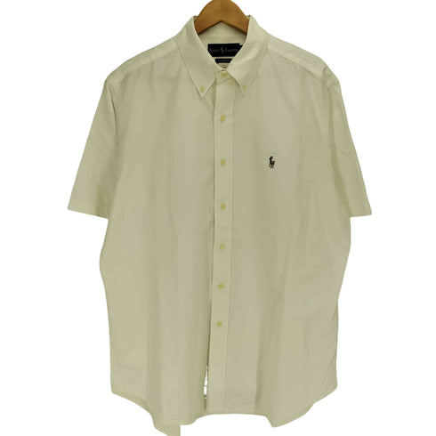ラルフローレン RALPH LAUREN 90s ポニー刺繍 CLASSIC FIT ボタンダウン S/S シャツ メンズ import:L