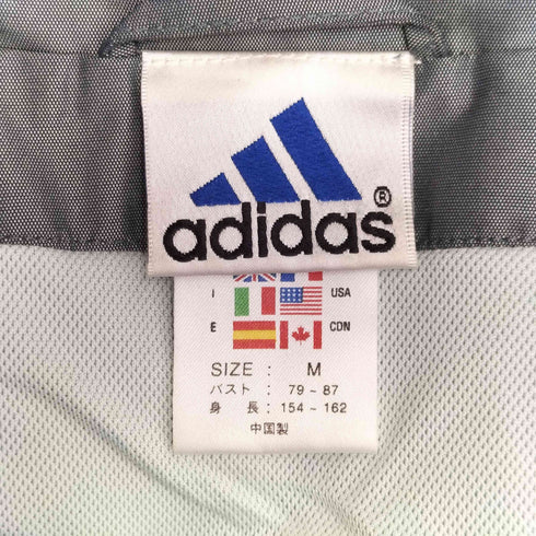 アディダス adidas 00S 白タグ ナイロン ジップアップベスト レディース JPN:M