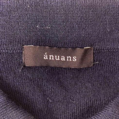 アニュアンス anuans ウールニット ポロシャツ レディース FREE