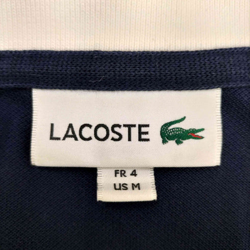 ラコステ LACOSTE バイカラー リブ切替 鹿の子 ポロシャツ メンズ import:M
