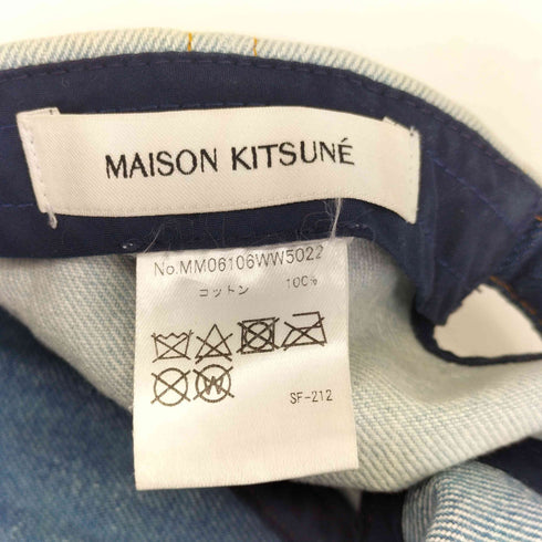 メゾンキツネ MAISON KITSUNE デニム6パネルキャップ レディース