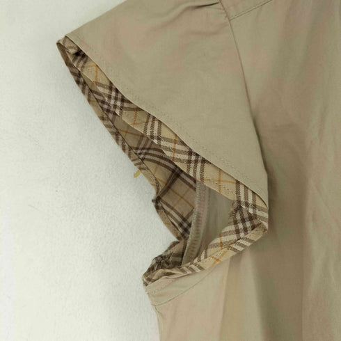 バーバリーブルーレーベル BURBERRY BLUE LABEL ベルト付き 半袖 シャツワンピース レディース JPN:36