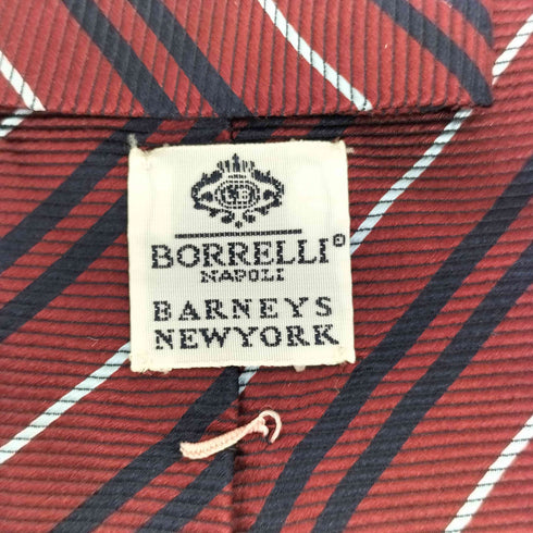 バーニーズニューヨーク BARNEYS NEWYORK イタリア製 シルク ストライプ ネクタイ メンズ