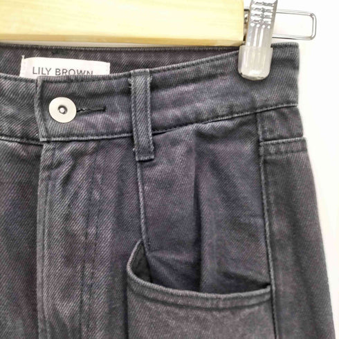リリーブラウン Lily Brown ハイウエストタックデニムパンツ レディース JPN:0