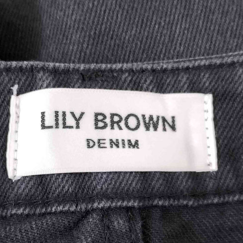 リリーブラウン Lily Brown ハイウエストタックデニムパンツ レディース JPN:0