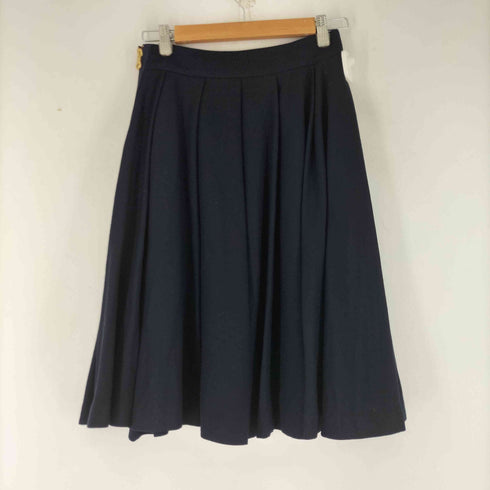 ブルーレーベルクレストブリッジ BLUE LABEL CRESTBRIDGE プリーツ ウール スカート レディース JPN:38