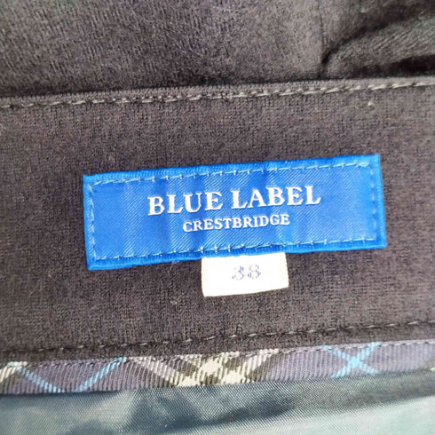 ブルーレーベルクレストブリッジ BLUE LABEL CRESTBRIDGE プリーツ ウール スカート レディース JPN:38