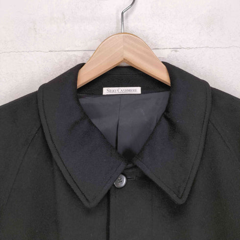 カシミヤ CASHMERE SILKY CASHMERE 比翼ステンカラーコート メンズ JPN:L