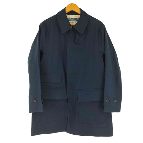 ポロバイラルフローレン Polo by RALPH LAUREN 裏地チェック 比翼ステンカラーコート メンズ import:S