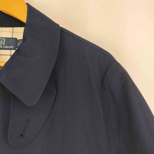 ポロバイラルフローレン Polo by RALPH LAUREN 裏地チェック 比翼ステンカラーコート メンズ import:S