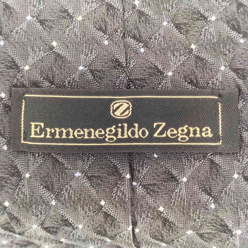 エルメネジルドゼニア Ermenegildo Zegna イタリア製 シルク100 ドット ネクタイ メンズ