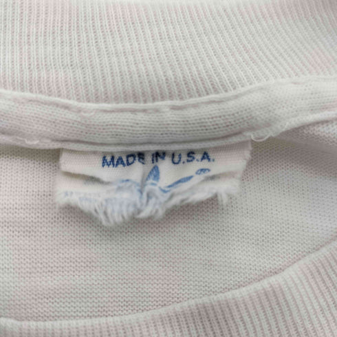アディダス adidas 70-80s USA製 old デカ トレフォイル ロゴ Tシャツ 裾袖シングル メンズ