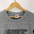 ナイキ NIKE 90S OLD 銀タグ USA製 ゴツナイキ ロゴ プリント ボックス Tシャツ 霜降り 裾袖シングル メンズ import:XL