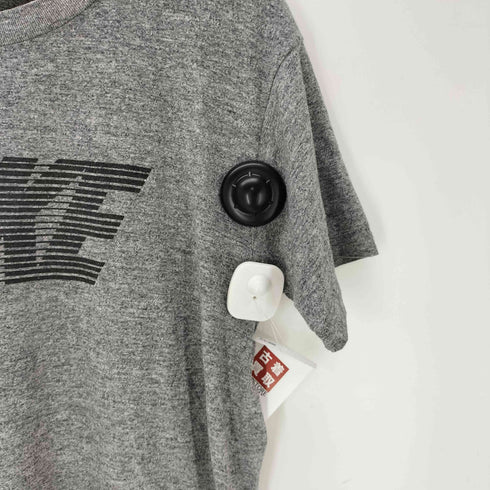 ナイキ NIKE 90S OLD 銀タグ USA製 ゴツナイキ ロゴ プリント ボックス Tシャツ 霜降り 裾袖シングル メンズ import:XL