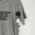 ナイキ NIKE 90S OLD 銀タグ USA製 ゴツナイキ ロゴ プリント ボックス Tシャツ 霜降り 裾袖シングル メンズ import:XL