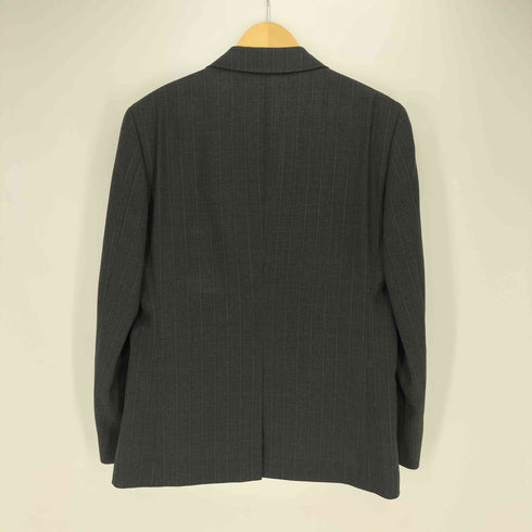 レミュー LES MUES Summer Tailored 背抜き 背抜き ウール 2B ストライプ テーラードジャケット WASHABLE パンツ セットアップ メンズ 96AB5