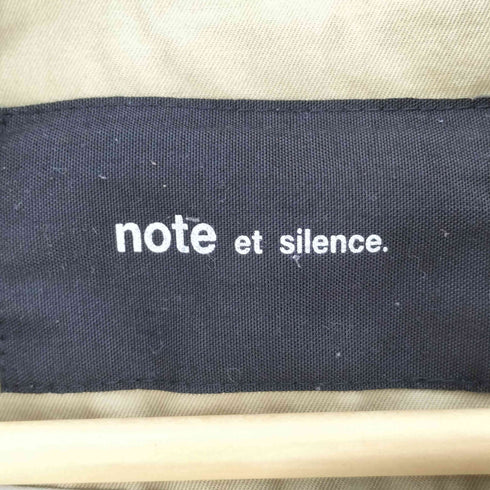 ノートエシロンス note et silence インナーキルティング トレンチコート レディース FREE