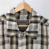 ストラクチャー STRUCTURE 90S OLD LINEN 100% ルーマニア製 ユーロ チェック 麻 リネン カバーオール ジャケット メンズ import:L