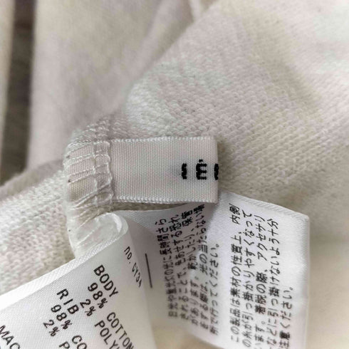 イエナ IENA 26SS ジップ オープン 2WAY スウェット プルオーバー レディース FREE