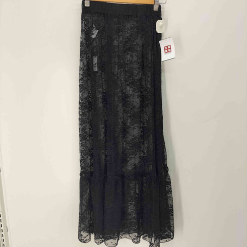 ラブユ LVEU. Multi way shirring lace skirt マルチウェイシャーリングレーススカート レディース FREE