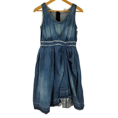 ランバンオンブルー LANVIN en Bleu デザイン デニムノースリーブワンピース レディース FR:36