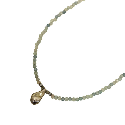LAPUIS OYSTER GEMSTONE NECKLACE オイスター ジェムストーン ネックレス レディース