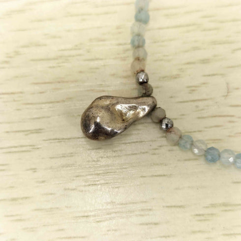 LAPUIS OYSTER GEMSTONE NECKLACE オイスター ジェムストーン ネックレス レディース