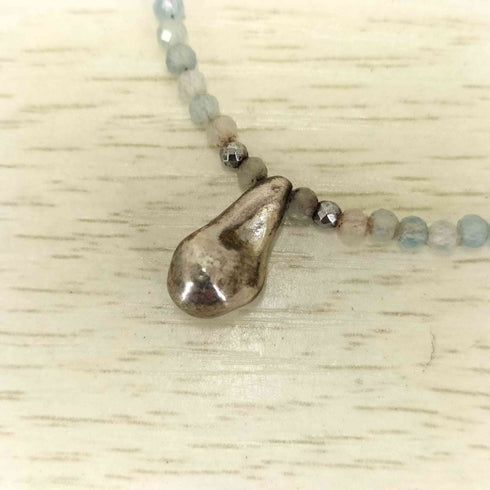 LAPUIS OYSTER GEMSTONE NECKLACE オイスター ジェムストーン ネックレス レディース