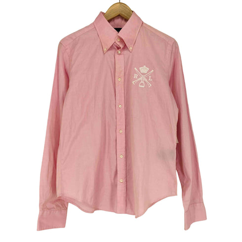 ラルフローレン RALPH LAUREN 刺繍 ボタンダウン コットン 長袖 シャツ レディース 14