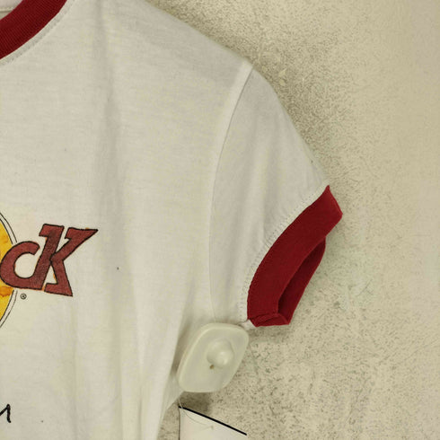 ハードロックカフェ Hard Rock Cafe AMSTERDAM リンガー ミニ 半袖 Tシャツ Y2K レディース XS