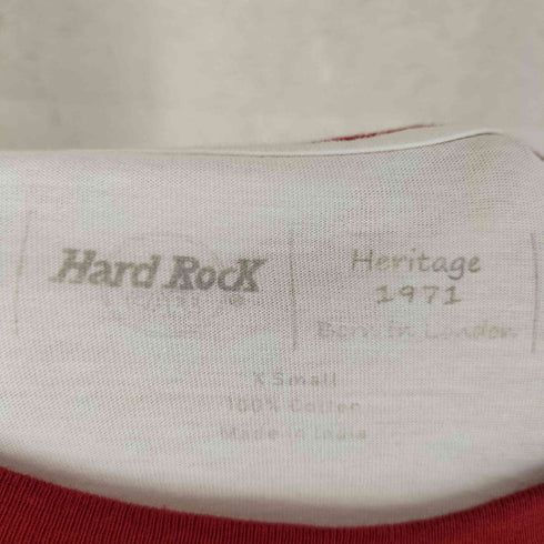 ハードロックカフェ Hard Rock Cafe AMSTERDAM リンガー ミニ 半袖 Tシャツ Y2K レディース XS