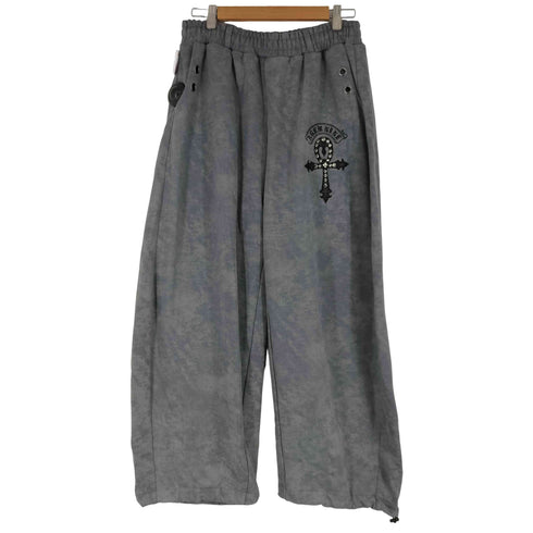 エージェムナイン AGEM/9 Processed Cross Sweat PT 加工クロスパッチバレルスウェットパンツ メンズ FREE