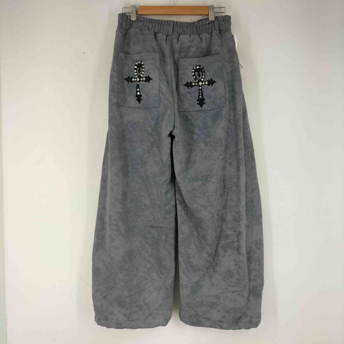 エージェムナイン AGEM/9 Processed Cross Sweat PT 加工クロスパッチバレルスウェットパンツ メンズ FREE