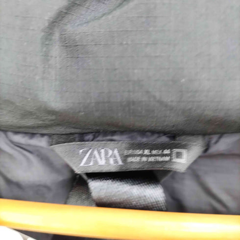 ザラ ZARA フーデッド パフジャケット メンズ import:XL