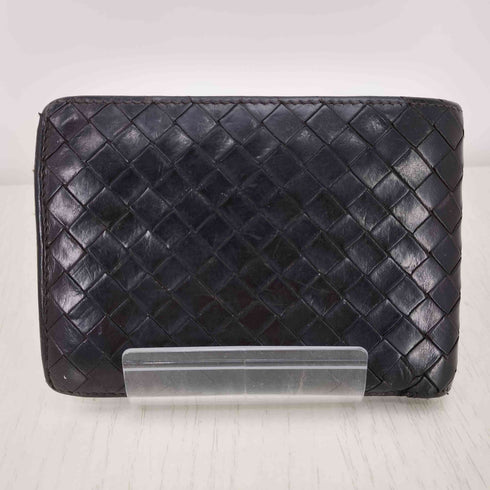 ボッテガヴェネタ BOTTEGA VENETA イタリア製 イントレチャート レザー 二つ折り 財布 メンズ